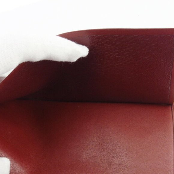 Cartier length wallet mast line Bordeaux leather Authentic used - Picture 7 of 10